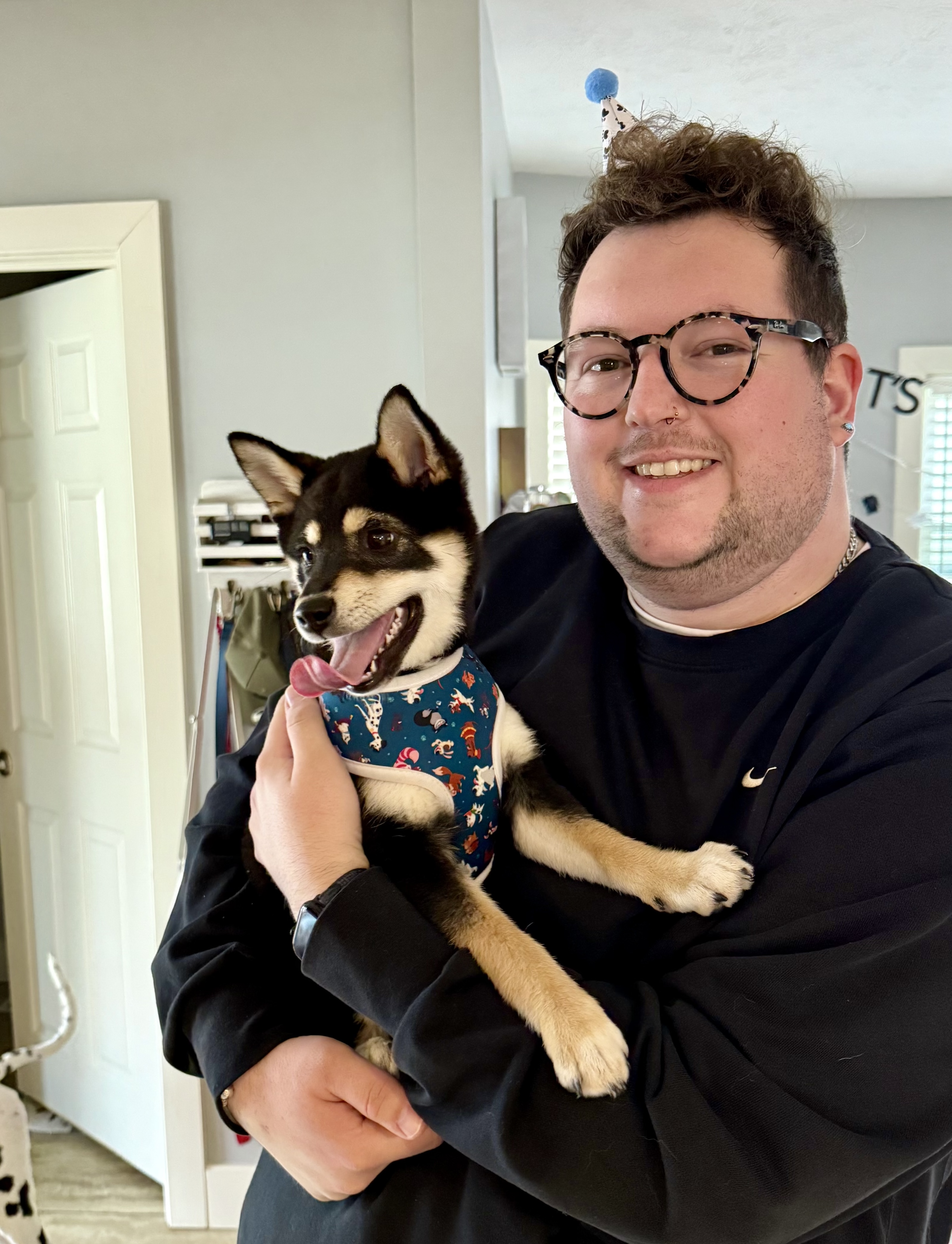 Trevor and dog Kusama